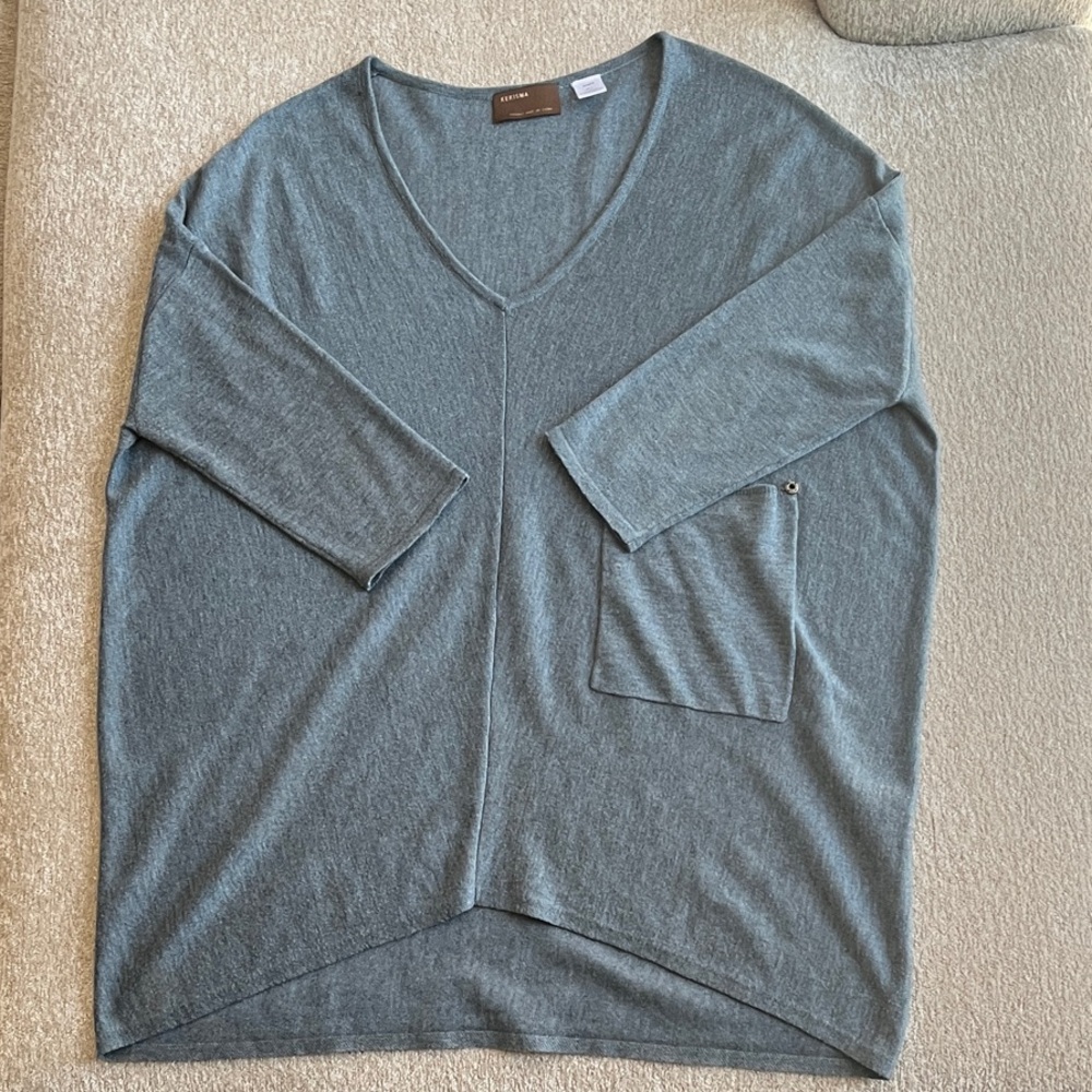 Kerisma Gray V-Neck Sweater for Women